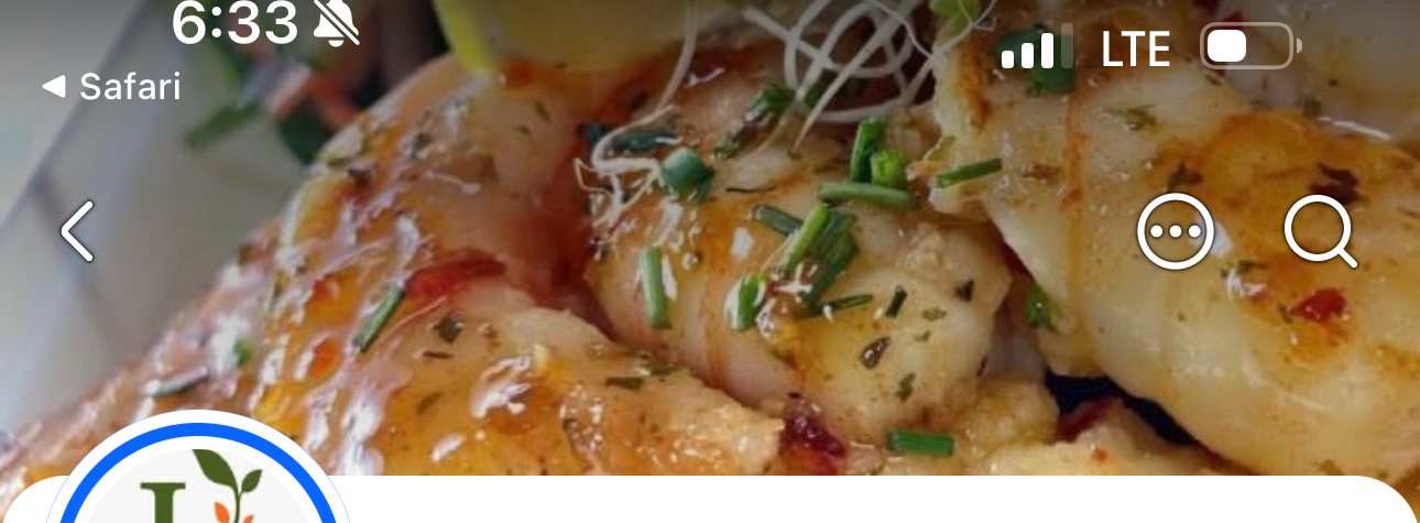 Honey glazed shrimp entree at Harvest Cafe